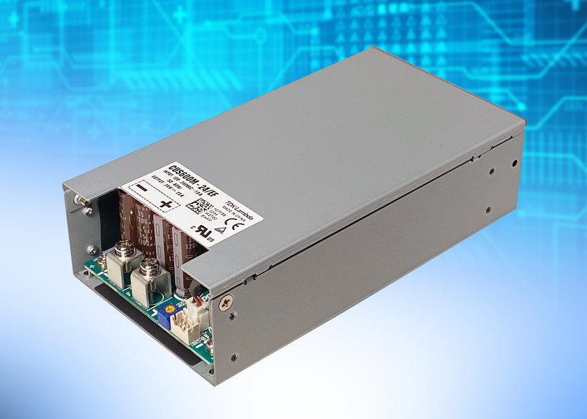 600W medical and industrial power supplies offered with integral fan for simplified cooling